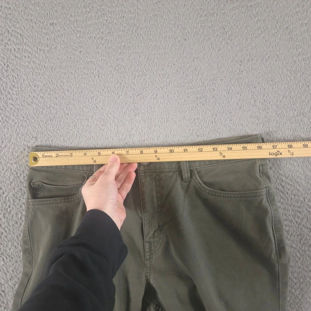 Banana Republic Pants Mens 32x34 Green Slim Traveler Cotton Modal Stretch Chino